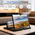 Visionneuse de films mobile avec protection oculaire, support portable pour visionnage plein écran en mode paysage