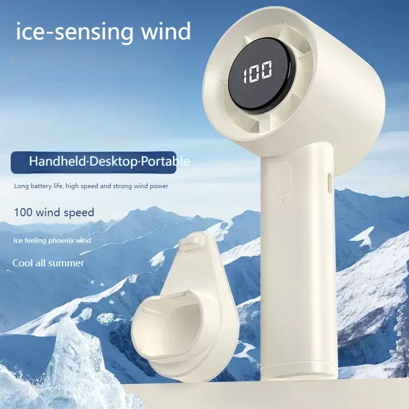 Portable Mini Ventilateur avec écran led USB Rechargeable Batterie