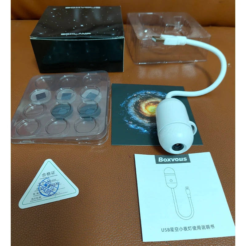 Mini Galaxy Usb Projecteur Star avec diapositives de Projection