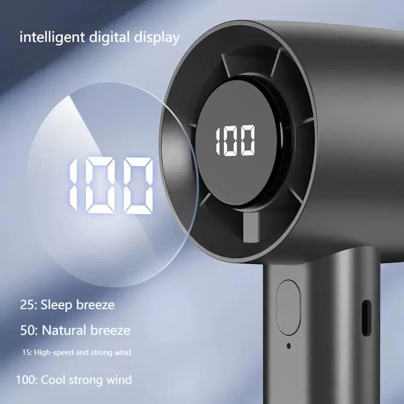 Portable Mini Ventilateur avec écran led USB Rechargeable Batterie